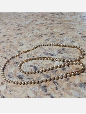 Napier Braided Gold Chain With Pearls